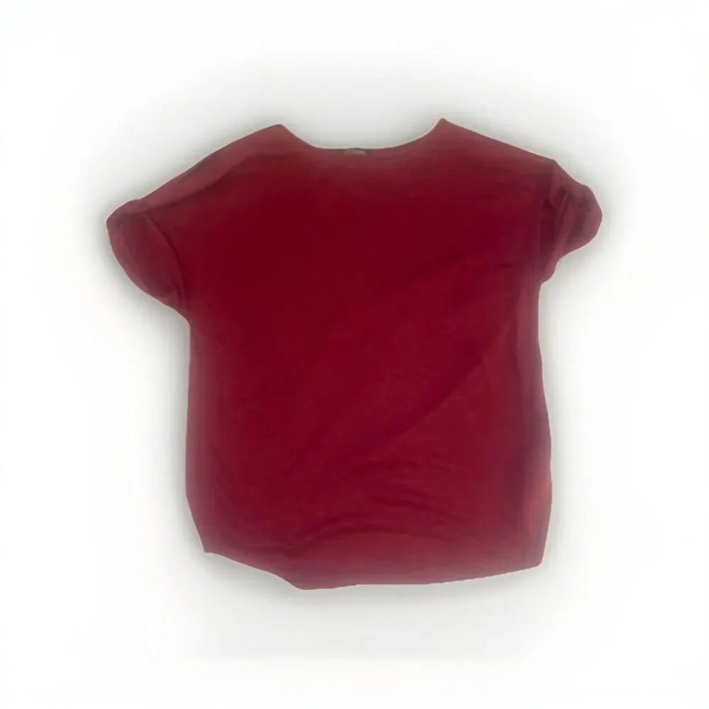 Colette Burgundy Cold Shoulder Top XS | Soft Stretch Knit Blouse - Picture 2 of 7